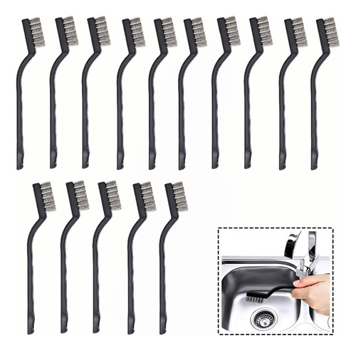 Cepillo De Alambre De Acero Inoxidable De 15 Piezas Para Lim