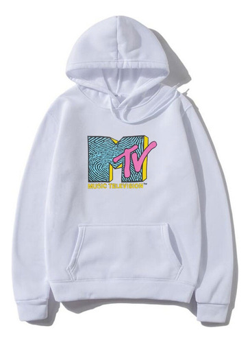Moletom Com Capuz Mtv Para Homens E Mulheres Streetwear 2024