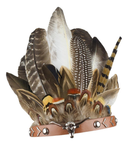 Tocado De Plumas Para El Día De Acción De 50 A 54cm