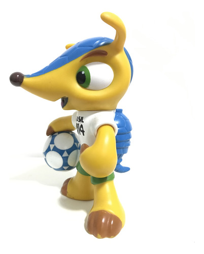 Mascote Fuleco De Vinil Copa Do Mundo 2014 12cm (Usado)