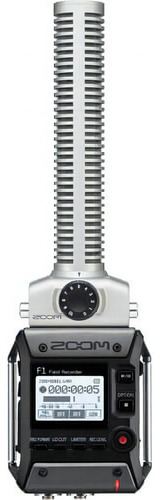 Gravador De Campo Zoom F1-sp Field Com Microfone Shotgun