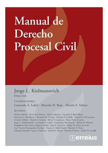 Manual De Derecho Procesal Civil - Jorge Kielmanovich