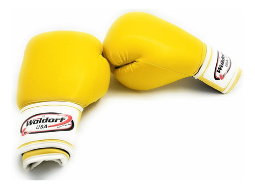 Guantes Para Saco De Boxeo De Vinilo 12oz Amarillo