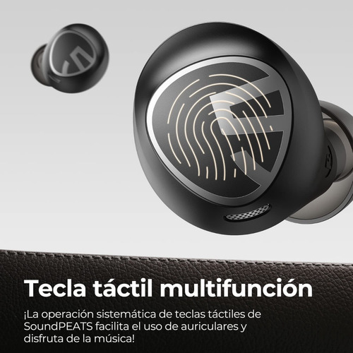 Audífonos Inalámbricos Soundpeats Free2 Bluetooth Clásicos Negro