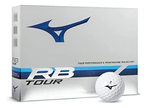 Pelotas Bolas De Golf Mizuno Rb Tour 12 Unidades Blanco