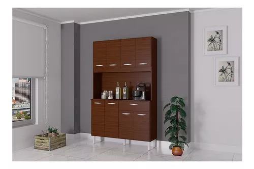 Mueble Cocina Alacena Multiuso Armario Aparador 8 Puertas - Milenio