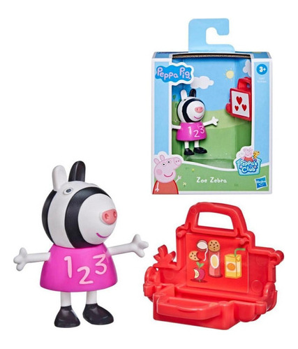 Figura Peppa Pig Amigos Divertidos - Zoe Zebra