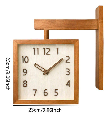 Reloj De Pared Decorativo Para El Hogar, Marrón Oscuro