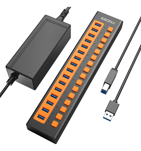 Hub Usb Idsonix Puerto Alimentador Carga Rapida Gbps Alta Pc