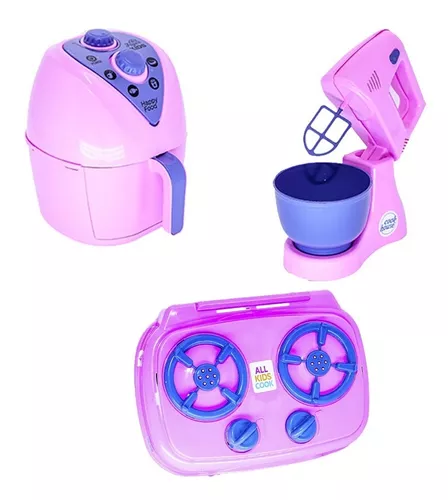 Menina Cozinha Infantil Eletro Jogo Panela Microondas 18pç - Click Compras  Na Internet®