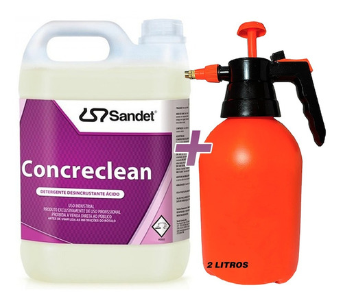 Concreclean Sandet Remove Cimento Concreto + Pulverizador *