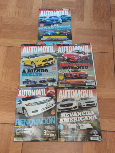 Revista Automóvil Panamericano México 5pzas