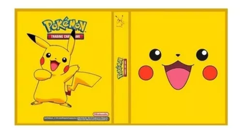 Álbum Pokémon Pasta tipo Fichário para Cards - PIKACHU