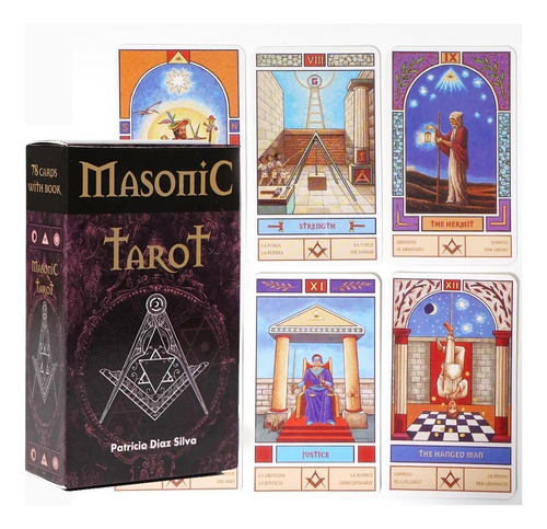 Tarot Masónico - Masonic Cartas Tamaño 10x6cm