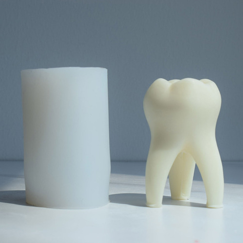 Vela 3d Para Decoración De Dientes, Molde De Silicona, Resin
