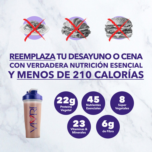 Vivri Shake Me! Vegano Sustituye La Comida