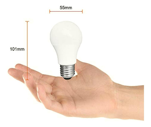 Paquete De 10 Focos, Foco Led A19, 5 W, Base E27,