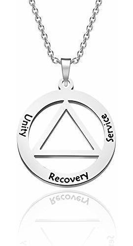 Collar - Unity Service Recovery Necklace Aa Symbol Necklace 