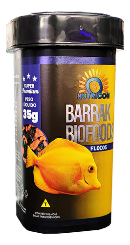 Barrak Biofoods Flocos 35g - Ração Marinho