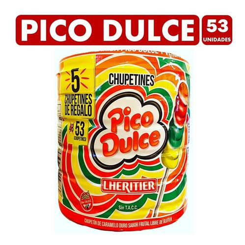 Chupetín Pico Dulce (pote Con 48 Unidades)
