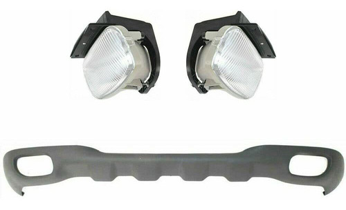 Front Lower Valance Textured Fog Lights For Styleside