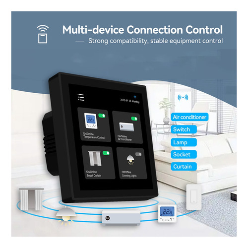 Panel De Control De Hogar Inteligente Tuya Smart Home Múltip