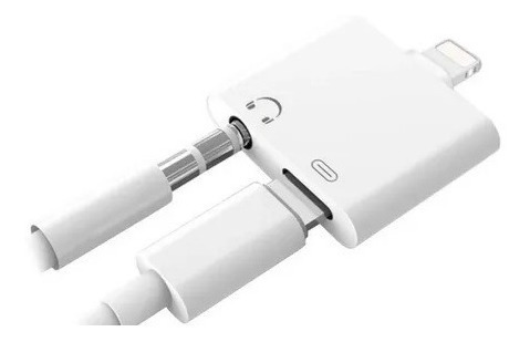 Adaptador Lightning Para iPhone Carga Y Audio Jack 3.5mm