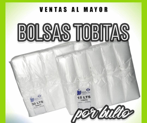Bolsas Para Papelera Tipo Tobita 30 Litros Por Millar