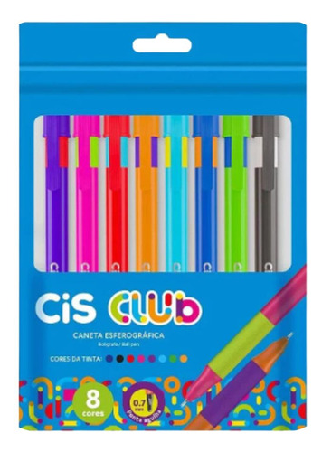 Caneta Cis Club Cor Azul Exterior Azul-turquesa De 1 X Unidade