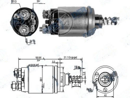Solenoide Arranque Deutz Tractor 8005 / 9005 12v