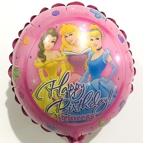 Globo Princesas Disney Met. 45cm Inflado C/helio - Caballito
