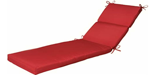 Pillow Perfect Indoor/outdoor Red Solid Chaise Lounge