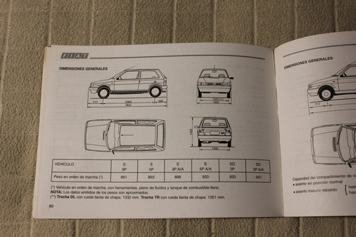 Fiat Uno 1-1999 Manual De Uso (Usado)