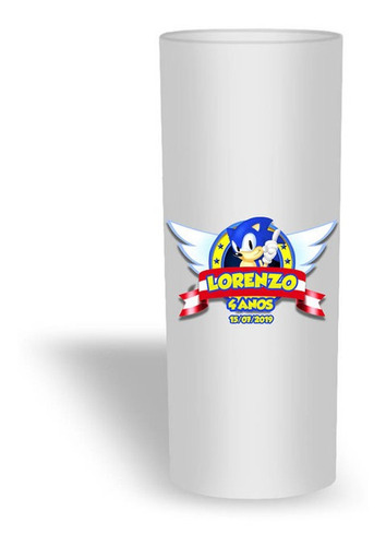 Imagem 1 de 1 de 85 Copos Brancos Personalizado Sonic