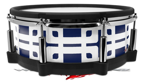 Envoltura Piel Para Tambor Roland Pd-140ds Caja Azul Marino