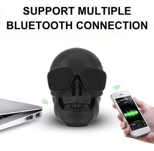 Bocina De Radio Portátil De Regalo Con Diseño De Calavera D
