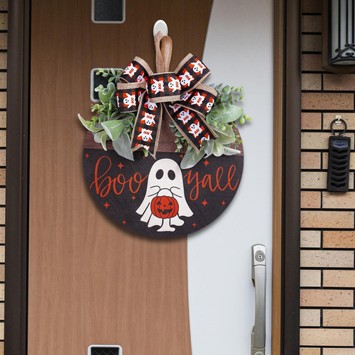 Letrero Colgante De Madera De Halloween, Letrero Decorativo
