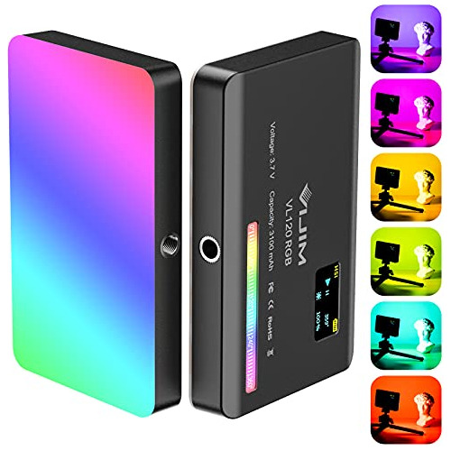 Luz De Vídeo Vijim Vl120 Rgb, Panel De Luz De Cámara Led Por