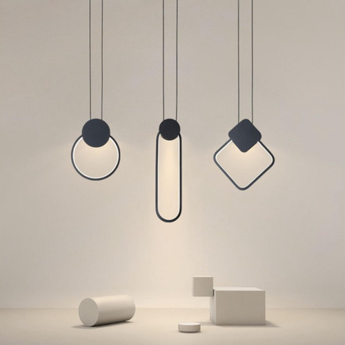 2 Lámpara Colgante De Luz De Techo Led Iluminación Oval