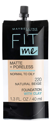 Base De Maquillaje Líquida Maybelline Fit Me Matte 220 Natur