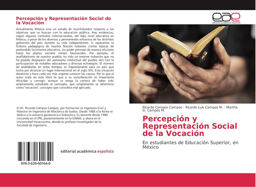 Libro: Percepción Y Representación Social Vocación: En