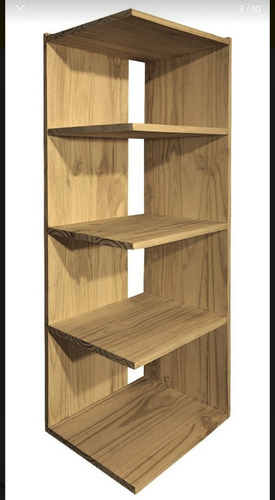 Estante Biblioteca Organizador Moderno Madera Oficina Marrón Claro