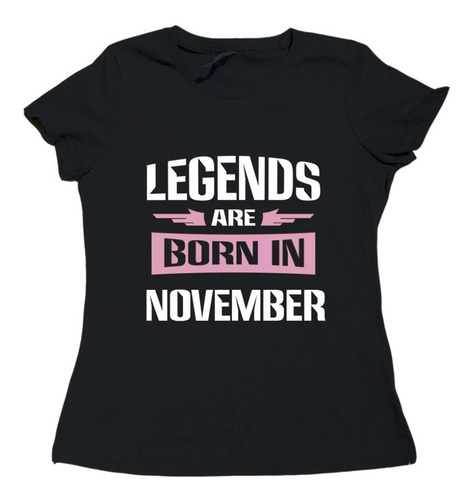 Imagen 3 de 3 de Legends Are Born / Playera Regalo / Cumpleaños
