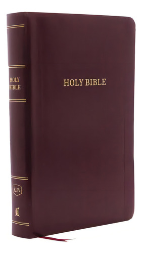 Kjv, Reference Bible, Personal Size Giant Print, Leather-look, Burgundy, Red Letter Edition, De Thomas Nelson. Editorial Thomas Nelson Pub, Tapa Blanda En Inglés