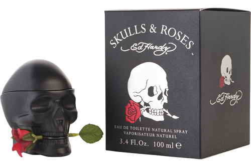 Perfume Ed Hardy Skulls & Roses Edt En Spray Para Hombre, 10