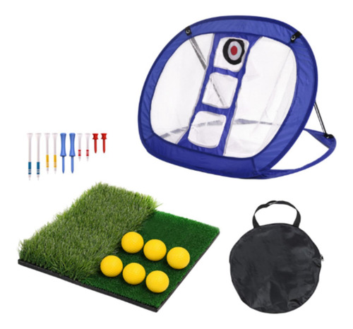 Neta De Práctica De Golf, De Golpes De Golf Con Target Mat