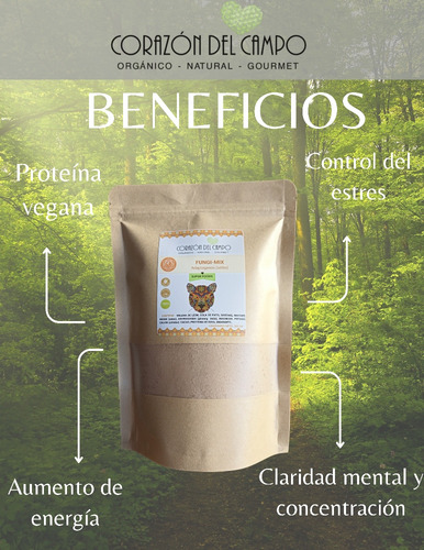 Mezcla De Setas,proteína,ginseng,melena León,cola Pato 300g