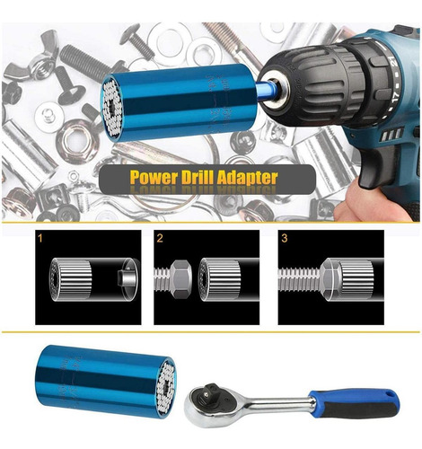 Adaptador Para Llave Universal, Mxdyo-007, 1 Pza, 7-9mm Ó 1/