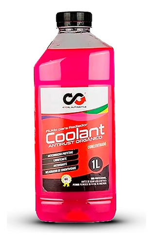 Aditivo Coolant Antirust Organico Concentrado Rosa 1l