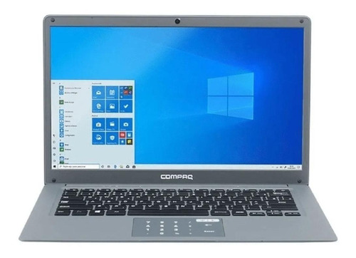 Notebook Compaq Presario CQ-25 gray 14.1", Intel Pentium N3700  4GB de RAM 120GB SSD, Intel HD Graphics 1366x768px Windows 10 Home